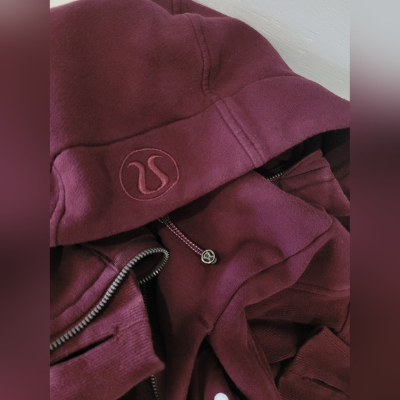 Lululemon Scuba Hoodie Sz 6 Light Cotton Fleece Dark Adobe EUC - Picture 13 of 14